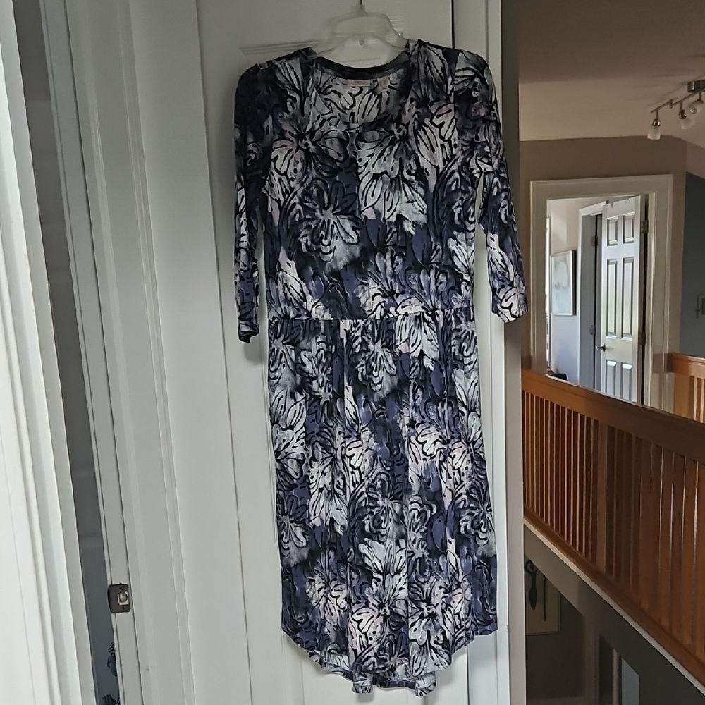 Elegant Long Sleeve Floral Dress